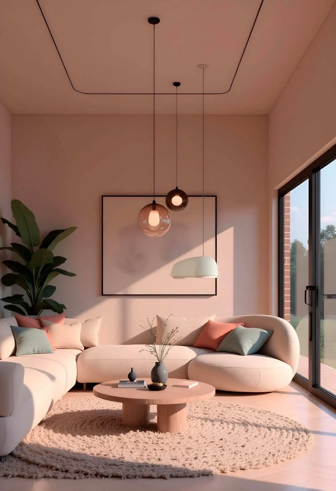 Luxury living room interior project
