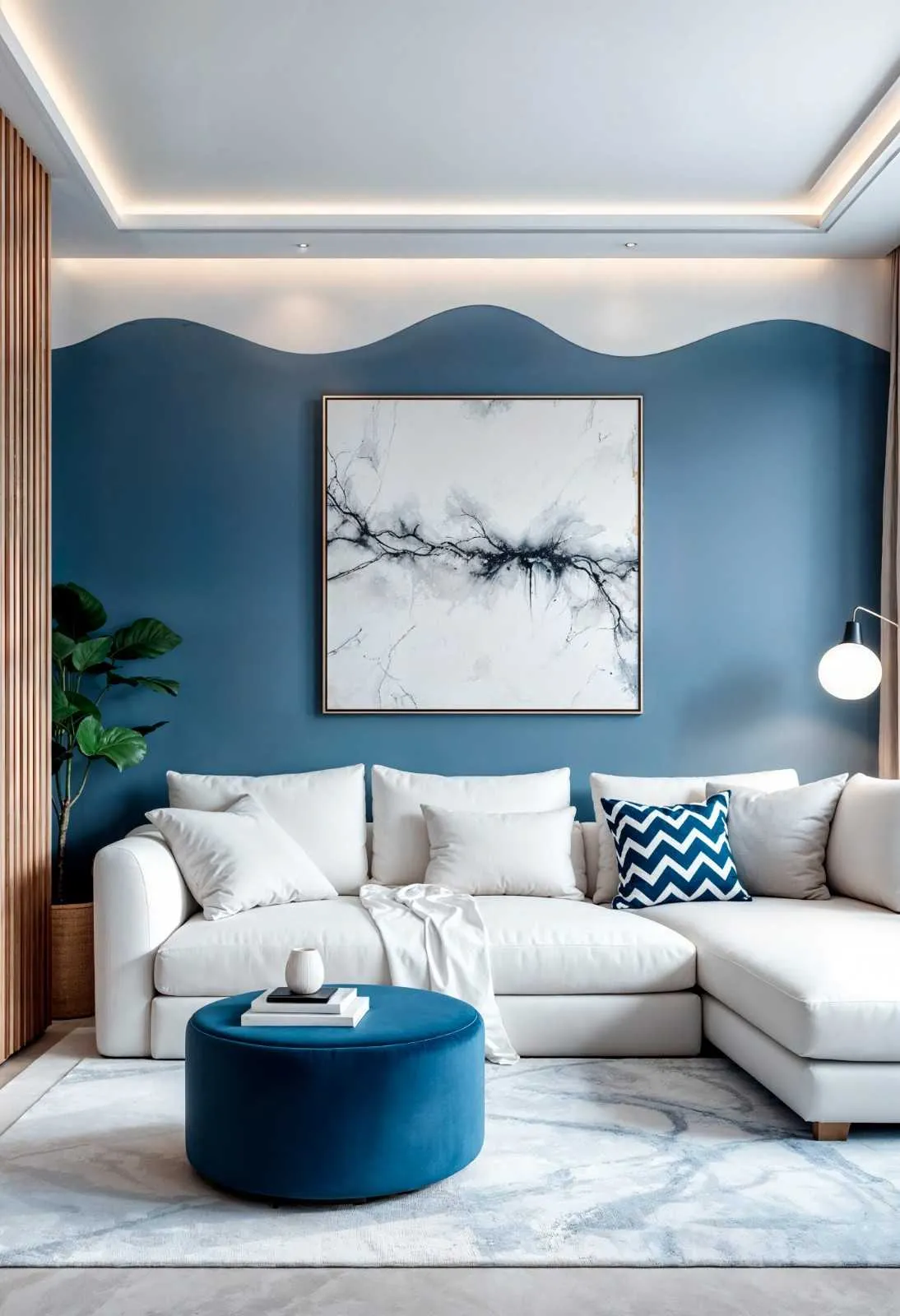 Contemporary dining and living room project