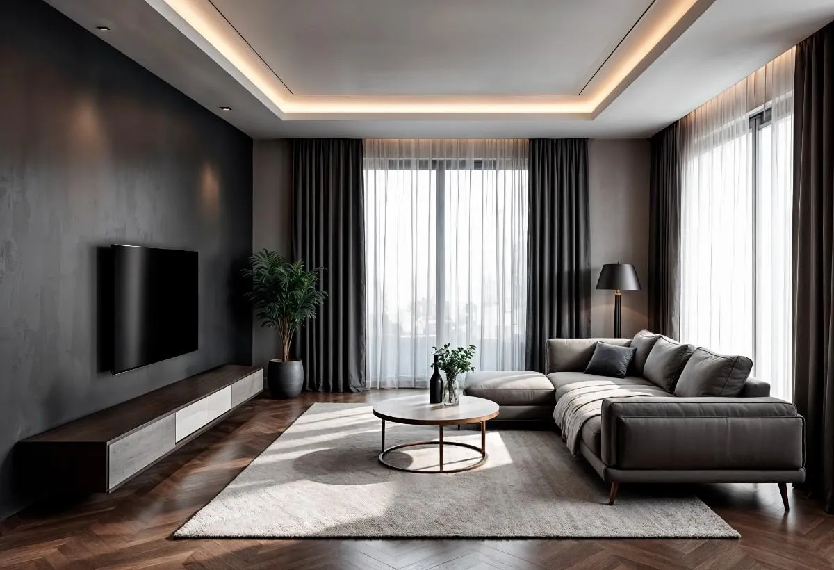 Luxury living room interior project